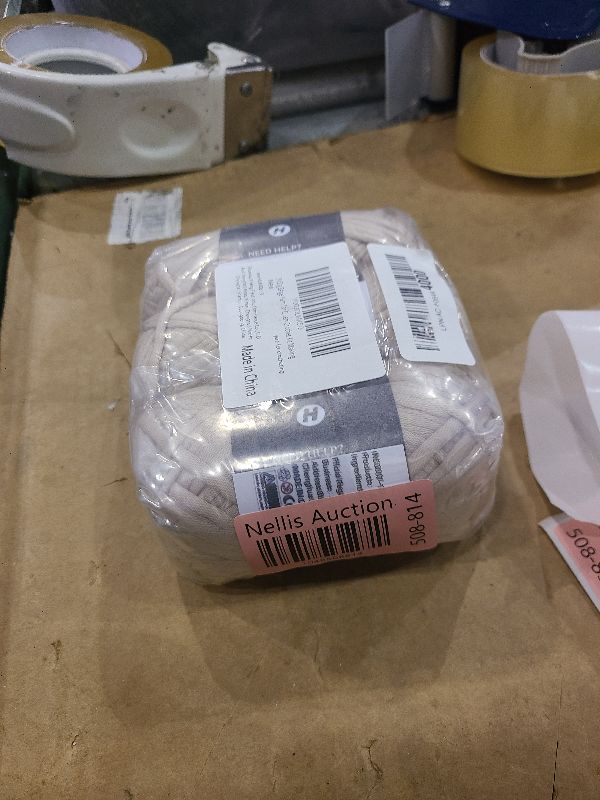 Photo 1 of 3x60g Beige Yarn for Crocheting and Knitting;3x66m (72yds) Cotton Yarn for Beginners with Easy-to-See Stitches;Worsted-Weight Medium #4;Cotton-Nylon Blend Yarn for Beginners Crochet Kit Making