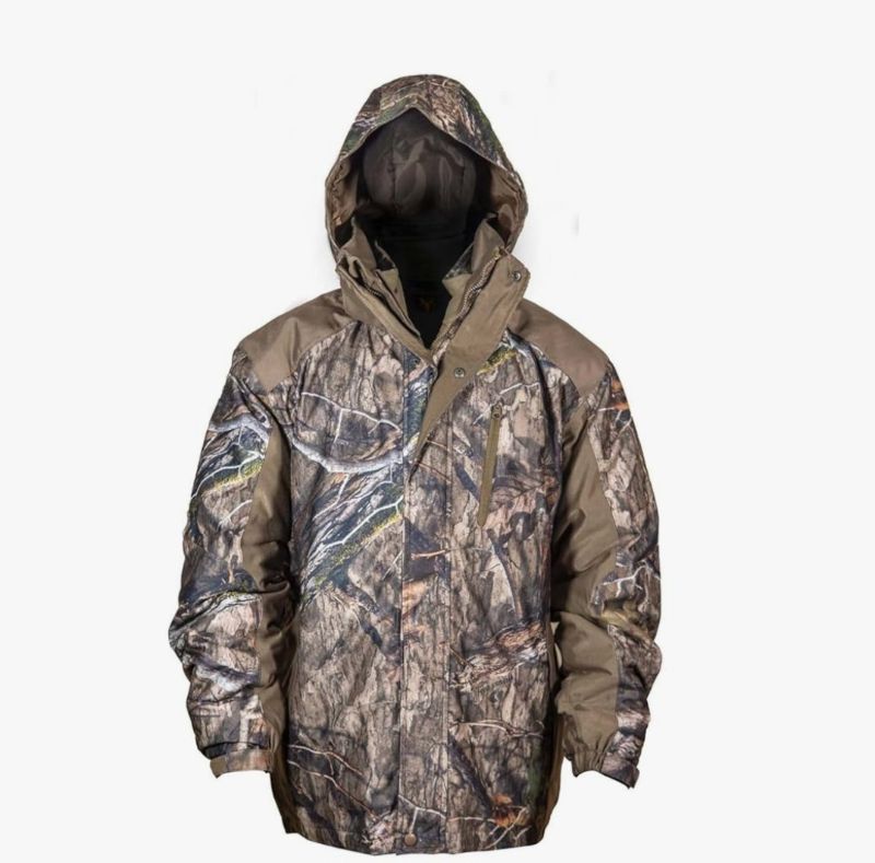 Photo 1 of  Men’s 3-in-1 Insulated Camo Hunting Parka, Waterproof Jacket, Versatile Camouflage Hunting Clothes for Men Size XL 

