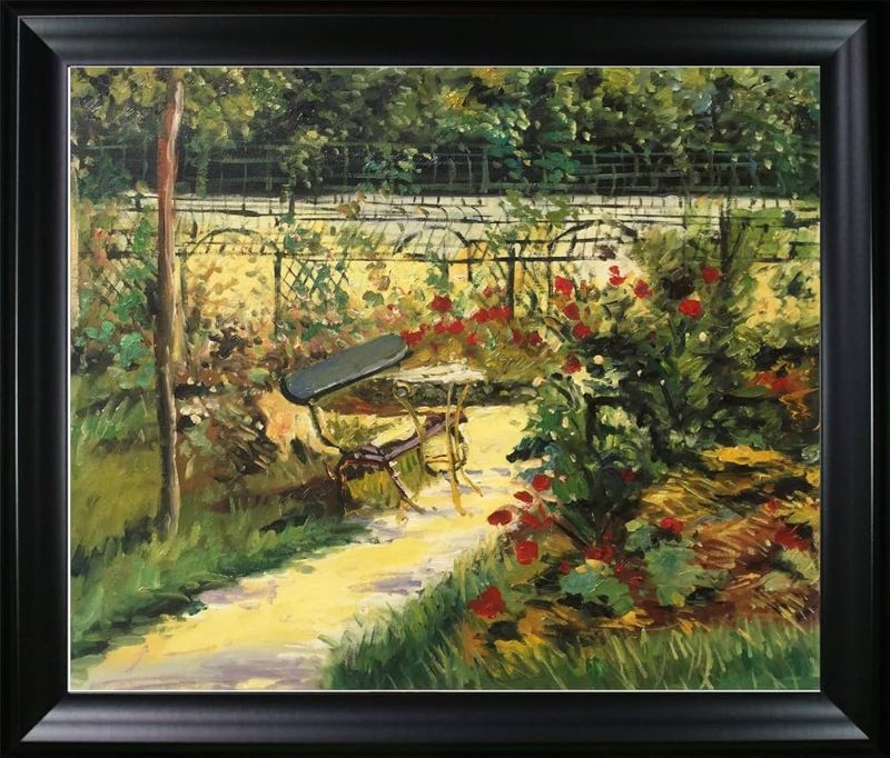 Photo 1 of 
Brand: La Pastiche
La Pastiche The Bench Painting with Black Matte Frame, 25'' x 29''
