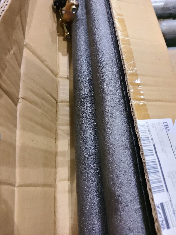 Photo 1 of 2PCS Trampoline Replacement Poles-Universal Trampoline Replacement Enclosure Poles Kit with Foam Sleeves?Pole Caps & Hardware for 2 Installation Methods, Fits 8-16FT Straight Pole Trampoline Frame