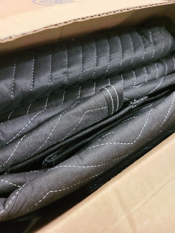 Photo 1 of 2 Pcs Large Sound Dampening Blanket 96" x 80",850GSM Acoustic Blanket with Grommets, Heavy Duty Studio Sound Absorption Blankets,Acoustic Blanket Noise Reduce for Room,Light Blocker,Moving Blankets