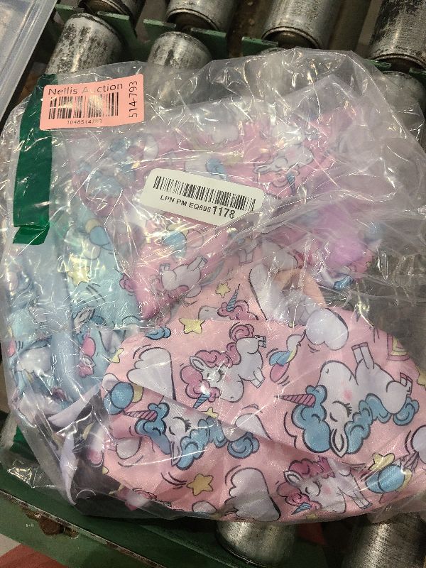Photo 1 of 4 Pcs Silk Bonnet for Sleeping Kids Bonnets for Girls Baby Satin Sleep Cap Hair Wraps for Curly Natural Hair Elastic Wide Band