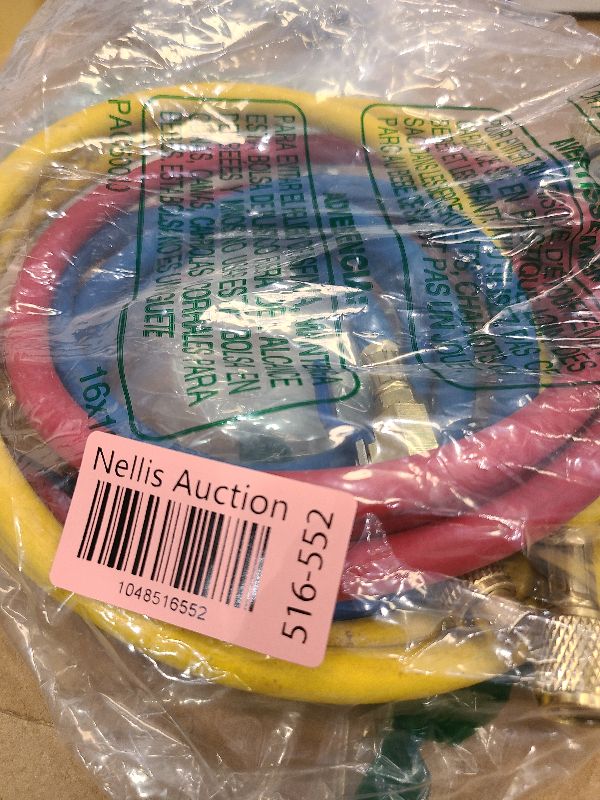 Photo 1 of 2025 New 29984 Plus II 48"?4FT?1/4" HVAC Hose with Quick Conversion Coupler Set, Refrigerant Hose with Standard 1/4“ Flare Fittings, 800 PSI Working Pressure for Common Refrigerants, Red/Yellow/Blue
