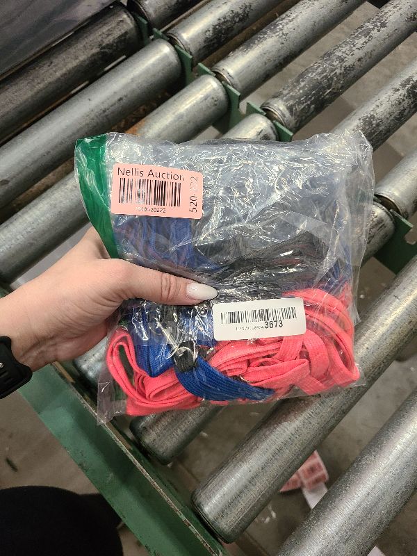 Photo 1 of 18 Pcs Pet Dog Grooming Loops Nylon Restraint Noose Adjustable Straps Fixed Dog Cat Safety Rope Supplies for Pet Grooming Table Bathtub, Blue, Black and Pink, 21 Inch