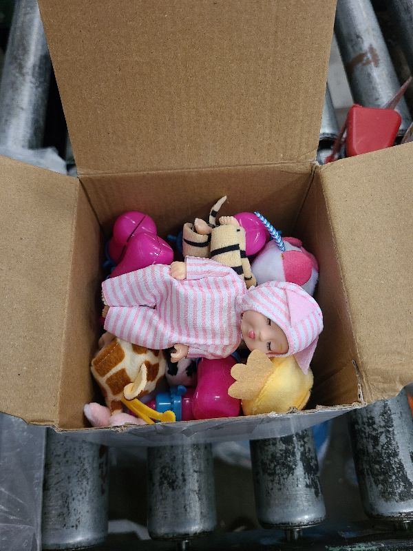 Photo 1 of 10 Pcs 4 Inch Mini Baby Dolls Realistic Tiny Baby Doll Animal Clothes Cute Infant Figurine Gifts Set with 10 Pcs Nursing Bottles for Boys Girls Toddlers Kids 3+ Birthday Gift Big Fillers