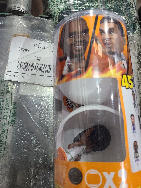 Photo 1 of 5 Surprise NBA Ballers Series 2 by ZURU, Licensed NBA Collectible, Surprise Unboxing Basketball Collectible Sports Toy for Boys, Ages 3 and up (2 Capsules)