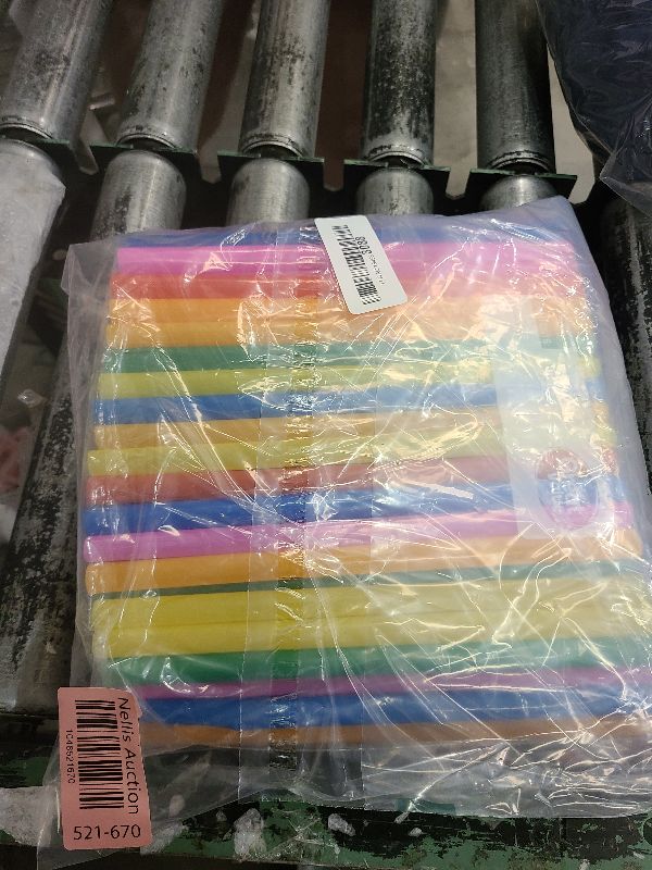 Photo 1 of 100 Pcs Jumbo Smoothie Straws,Colorful Disposable Wide-mouthed Large Straw.