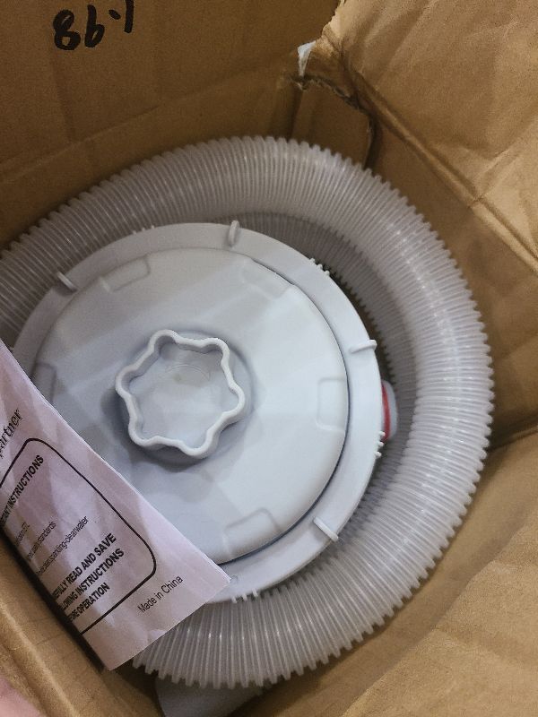 Photo 1 of 530 GPH Clear Cartridge Filter Pump for Ground Pools, Efficient Circulation Filtration, Quiet with ABS Material, Complete Accessories (US Plug 110V)