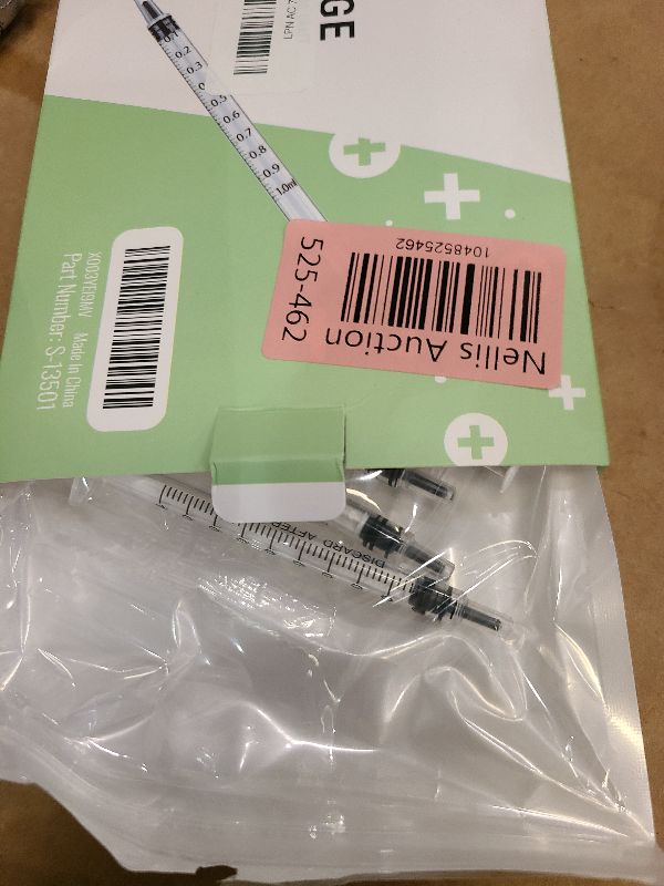 Photo 1 of 20 Pack 1ml Syringe with Cap for Liquid, 1cc Plastic Small Syringes with Cover, Non-Sterile, No Needle