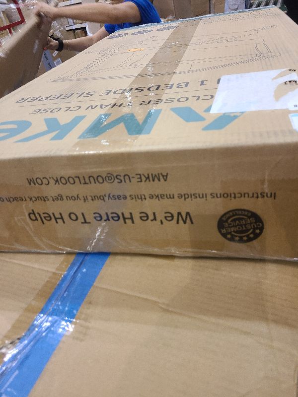 Photo 1 of AMKE 3 in 1 Baby Bassinets,All-mesh Bedside Sleeper,Baby Cradle with Storage Basket,Easy Assemble Bassinet for Infant/Newborn,Adjustable Bedside Crib,Safe Portable Baby Bed,Travel Bag Included