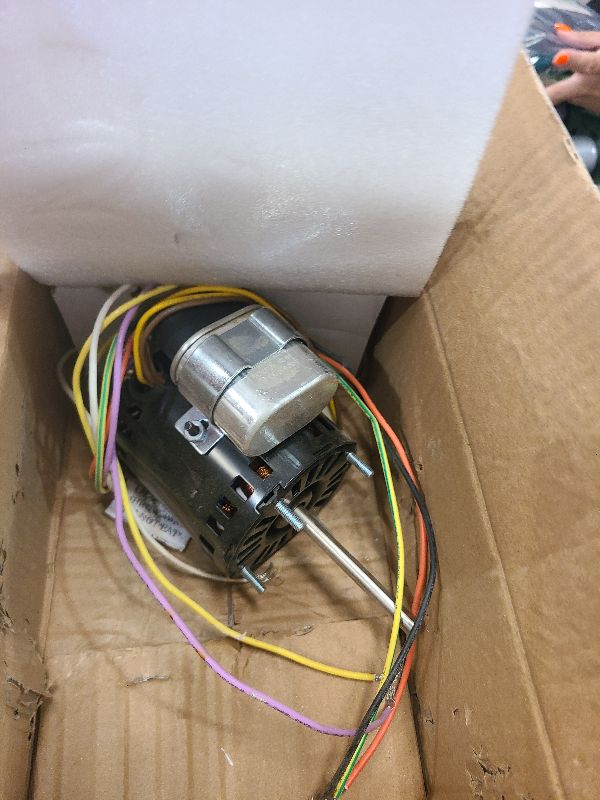 Photo 1 of 9721, D1127 Refrigeration Fan Motor Compatible with Fasco D1127, 9721, HeatCraft5008S 5008T, Bohn25309101, 115/230V, 1550RPM, Permanent Split Capacitor Motor