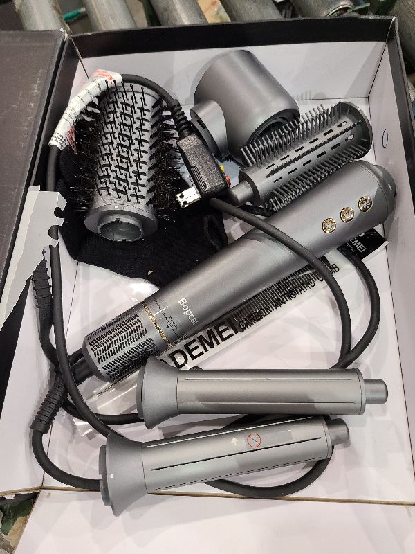 Photo 1 of 5 in 1 Air Wrap Hair Styler for Women - High-Speed Frizz-Free Hair Dryer Brush, Ion Fast Drying Auto Wrap Cruler, No Heat Damage Air Styler Wrap - Curl, Volumize, Straighten, Gift Idea