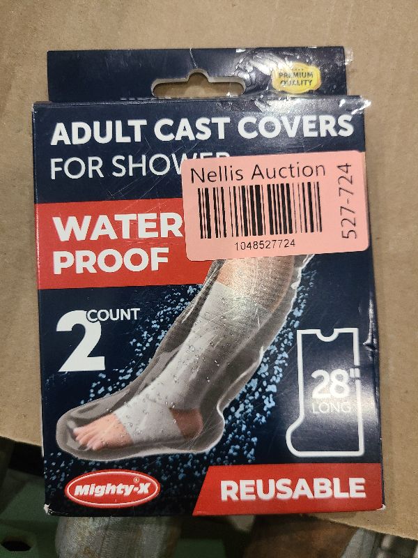 Photo 1 of 100% Waterproof Cast Covers for Shower Leg - Tight Seal - Reusable Adult 2pk Half Leg Cast Protectors - Knee, Ankle, Foot