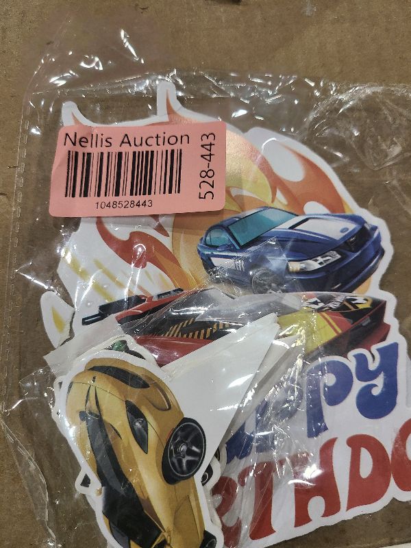 Photo 1 of 25PCS Hot Car Birthday Decorations for Boys Cake Toppers Race Car Cake Topper Happy Birthday Cupcake Toppers