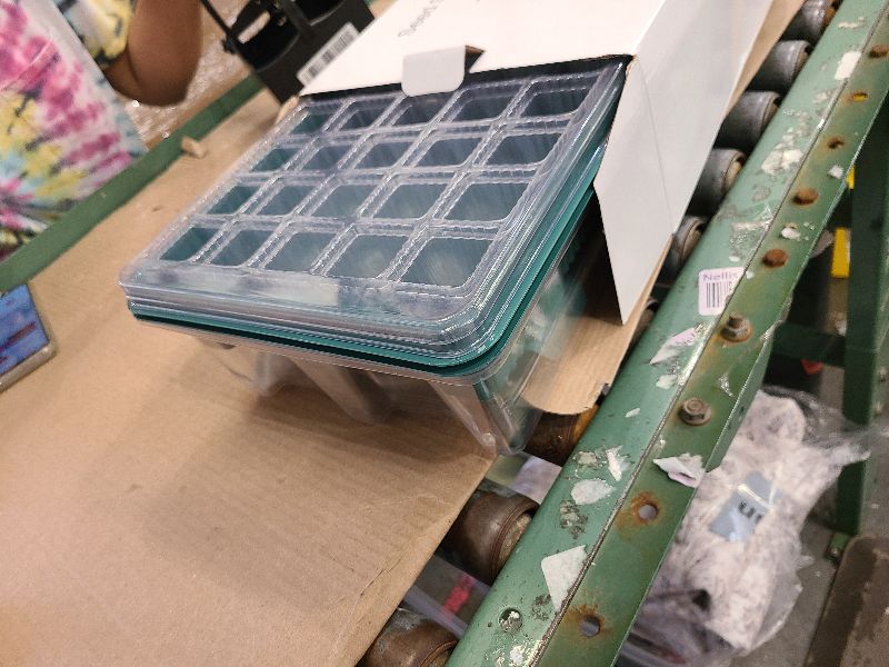 Photo 1 of 2-Pack Seedling Starter Tray Kit with Full-Spectrum LED Grow Lights, Adjustable Humidity Dome, 80-Cell Seed Germination Kit Including Plant Labels, Gloves & Tools for Indoor Plant Growing & Gardening