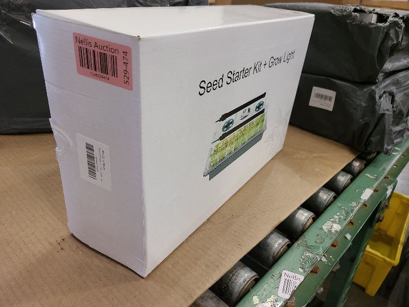 Photo 1 of 2-Pack Seedling Starter Tray Kit with Full-Spectrum LED Grow Lights, Adjustable Humidity Dome, 80-Cell Seed Germination Kit Including Plant Labels, Gloves & Tools for Indoor Plant Growing & Gardening
