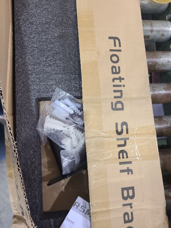 Photo 1 of 1pc Floating Shelf Hardware Heavy Duty Hidden Shelf Brackets Support,Wall Mounting Invisible Floating Shelves Bracket Without Jig (22" x 6" x 1.5" Without Tools)