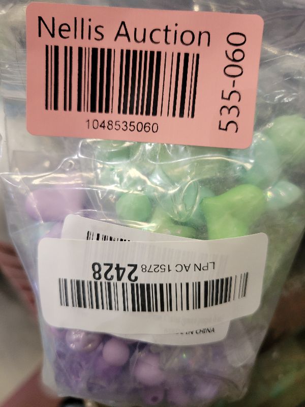 Photo 1 of 170~210pcs Cute Assorted Beads for Jewelry Making Acrylic Kawaii Aesthetic Beads for Bracelets Making Flower Butterfly Bead Bulk Necklaces DIY Mobile Phone Chains (Blue Green Purple)