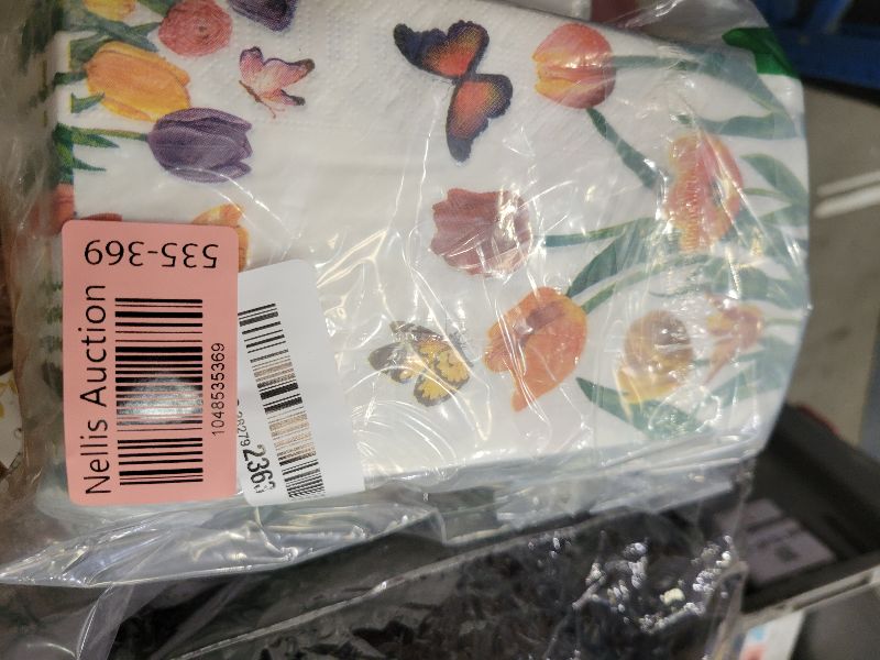 Photo 1 of 100 Pack Tulip Floral Guest Hand Towels Disposable for Bathroom, Floral Paper Napkins Decorative Spring Flowers Napkins for Bathroom Toilet Powder Room Holiday Wedding Bridal Shower (Inches, 7.8*4.3)