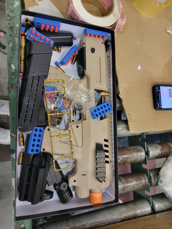 Photo 1 of Bugrtey Two Modes Toy Gun Shell Ejecting Rifle for Ages 8-13 Boys Kids with 80 Soft Bullets 40 Shells 2 Clips Soft Bullet Toy Guns Outdoor Shooting Games Christmas Halloween Birthday Gifts 8+