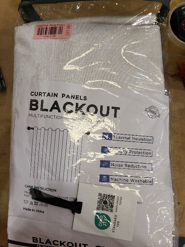 Photo 1 of 100% Blackout Shield Linen Blackout Curtains for Bedroom 96 Inches Long, Back Tab/Rod Pocket Living Room Drapes, Thermal Insulated Blackout Curtains 2 Panels Set, 50" W x 96" L, Beige