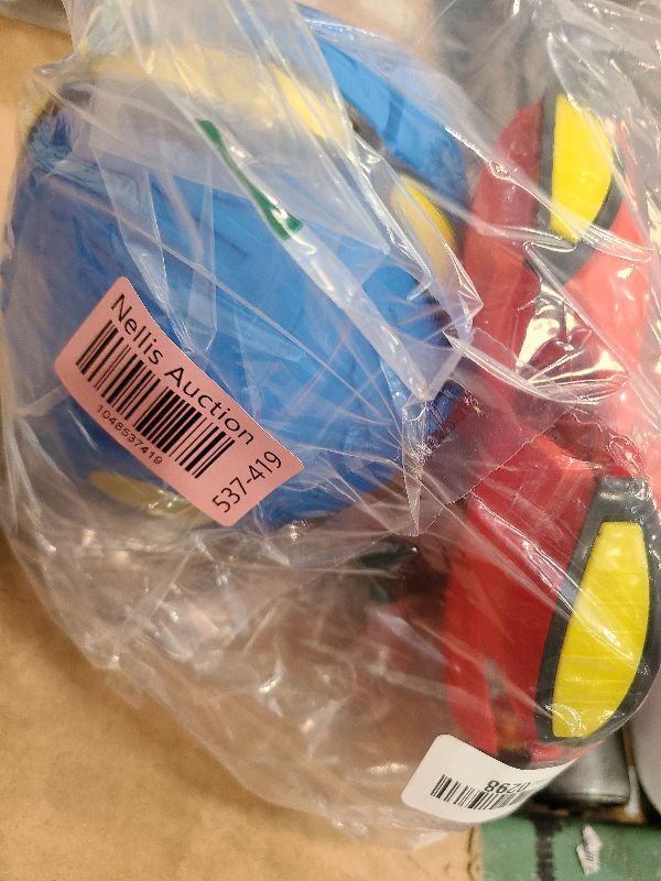 Photo 1 of 2 Pack Flying Saucer Ball for Dogs, Pet Flying Discs Toys, Interactive Dog Disc Saucer Ball Toy, Dogs Games Toys for Medium Large Dogs Pet and Kids Outdoor Sports Exercise No Light