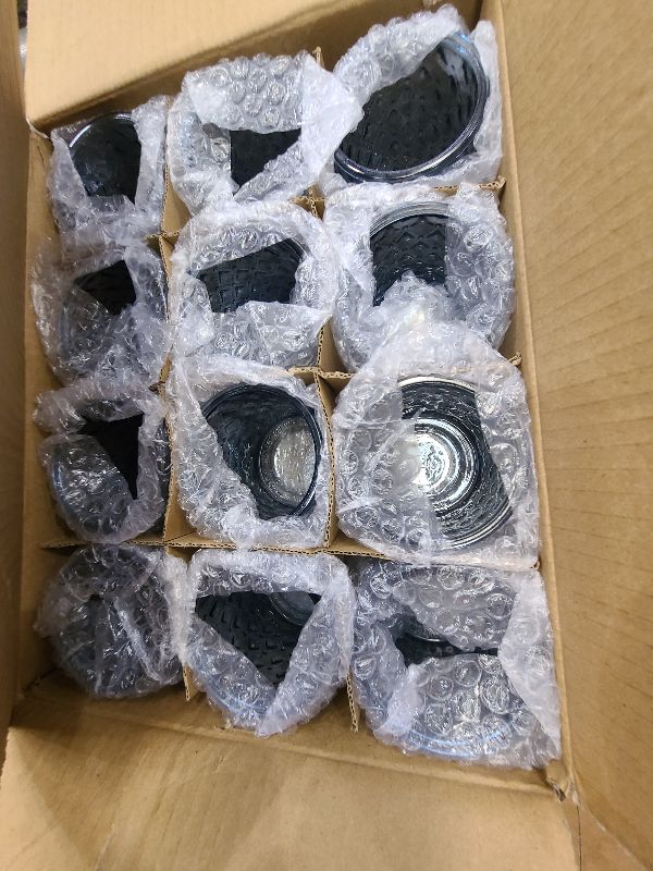 Photo 1 of 12Pcs Large Votive Candle Holders Blue Tea Light Candle Holders Glass Candle Holder for Wedding, Bridal Shower, Table Centerpiece, Party, Home Decor