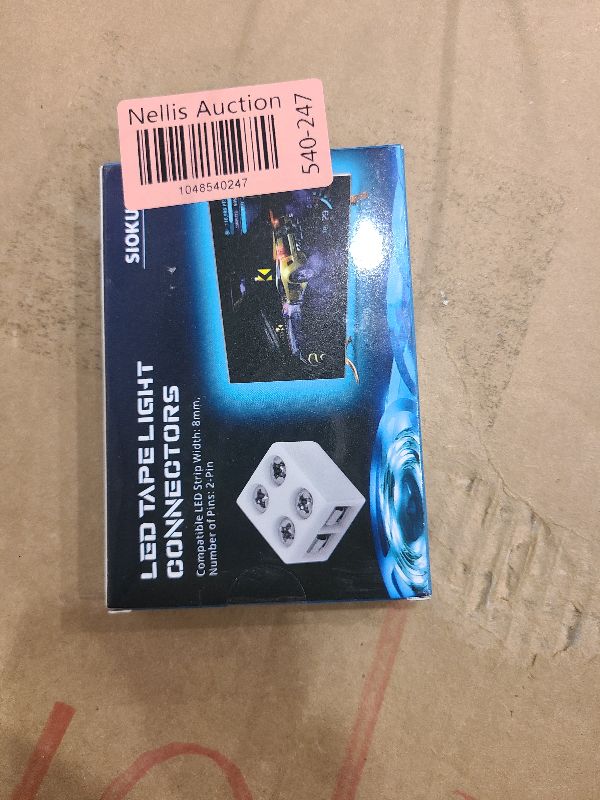 Photo 1 of 20 PCS 2-Pin 8mm Solderless LED Strip Connectors, Reliable and Easy-to-Install, Solidly Connected LED Light Connectors