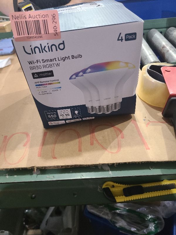 Photo 1 of Linkind Matter Smart Light Bulb, BR30 Smart Bulbs, Recessed LED Color Changing Light Bulbs RGBTW, E26 Smart Flood Light Bulbs 650LM 60W Work with Alexa, Apple Home, Google Home, SmartThings, 4Pack