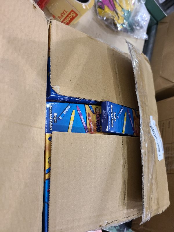 Photo 1 of 4E's Novelty 144 Boxes of 4 Packs Bulk Crayons for Kids, Non-Toxic Crayons Bulk Classpack, Classroom Must Haves, Supplies for Teachers Restaurants Crayon Party Favors Individual Packs