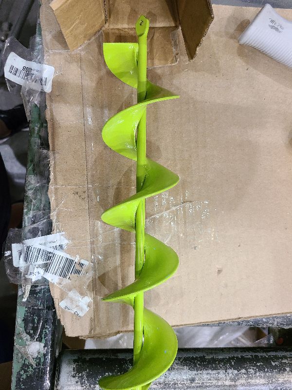 Photo 1 of 3x24-Inch Garden Auger Drill Bit for Planting and Post Hole Digging - Upgraded Spiral Design, Solid Shaft - Hex Driver Drill Compatible