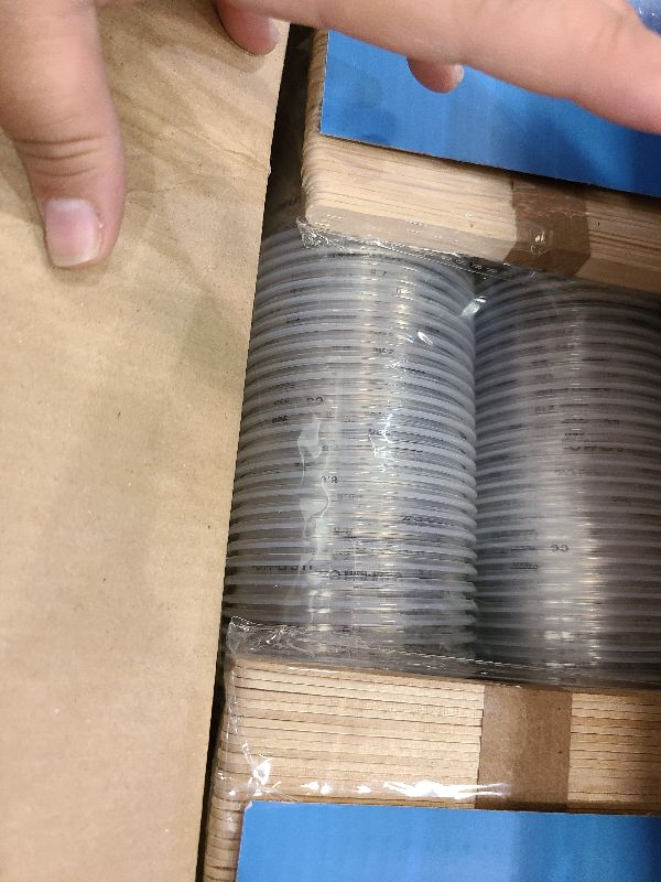 Photo 1 of 200 PACK Plastic Measuring Cups, 8 oz Disposable Mixing Cups with 100 Wooden Mixing Sticks, Can Be Used for Epoxy Resin, Liquid Measuring, Paint, Cooking and Baking