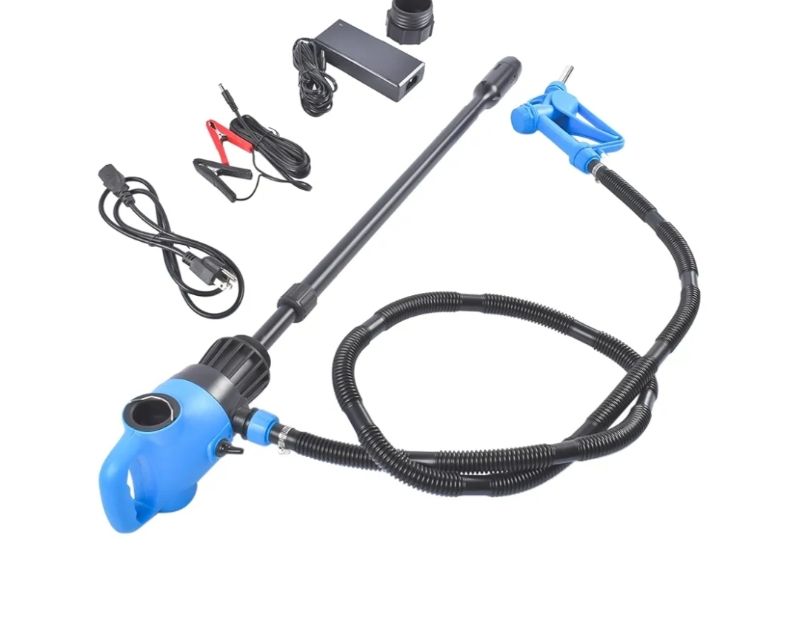 Photo 1 of 120V AC/12V DC Electric Drum Pump - 55 Gallon Transfer Pump with 2-Inch Bung Adapter, 5 GPM Flow Rate for DEF, Diesel, Water, Antifreeze & More Weonefit
