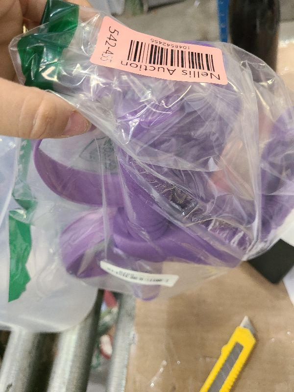 Photo 1 of 21 Fitness Resistance Bands-4 Tube Pedal Ankle Puller,2025 Upgrade Stretch Bands for Exercise,AB Training Auxiliary Device,Pedal Resistance Band with Handle for Women Men (Purple)