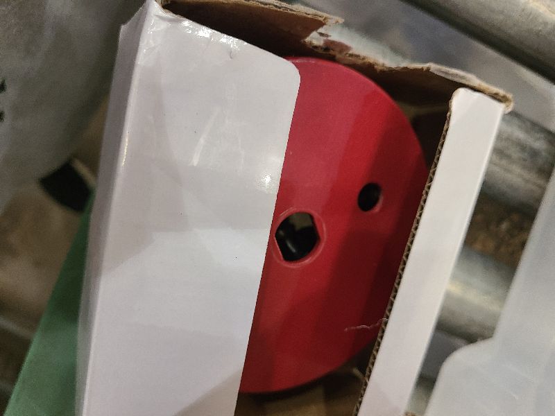 Photo 1 of 4-1/2 Inch Hole Saw for Wood, 114mm HSS BI-Metal Hole Saw for Recessed Lighting, 35mm Cutting Depth Hole Cutter with Hex Shank Drill Bit Adapter for Cornhole Boards Plastic Drywall Fiberboard, Red