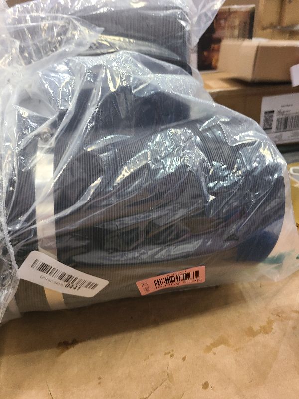 Photo 1 of 6 Inch Flexible Ducting Hose 16 Feet Black Aluminum Ducting -4 Layer Protection Dryer Vent Hose for HVAC Heating Cooling Ventilation and Exhaust, 2 Clamps Included