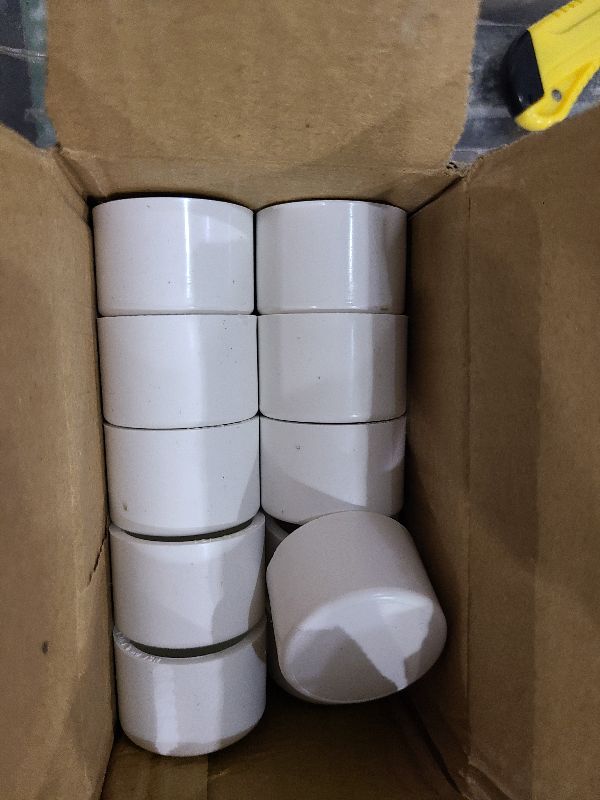 Photo 1 of 20Pack 1"PVC Pipe End Cap Fitting Schedule 40 Furniture Grade 1" PVC Pipe Plug Adapter for Build Furniture DIY Garden Shelf, White