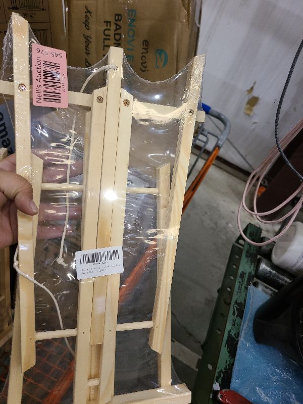 Photo 1 of 2 Pack 15.3 Inch Wood Easels, Painting Canvases, Art and Crafts Painting Easel, Kids Student Table Top Easels for Painting, Portable Canvas Tripod, Apply to Kids Artist Adults Students Etc