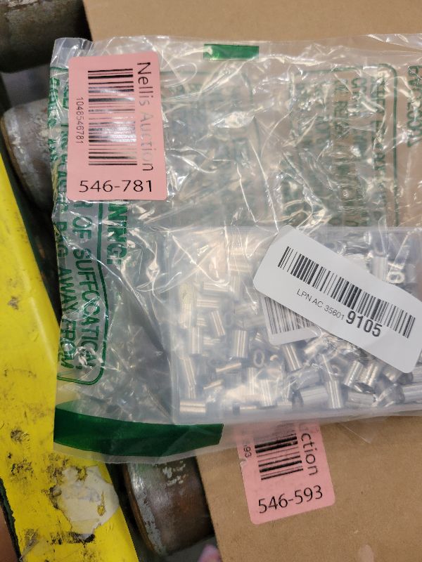 Photo 1 of 1/16" Aluminum Crimping Loop Sleeve 200PCS, Cable Ferrule Wire Rope Sleeves Loops Sleeve