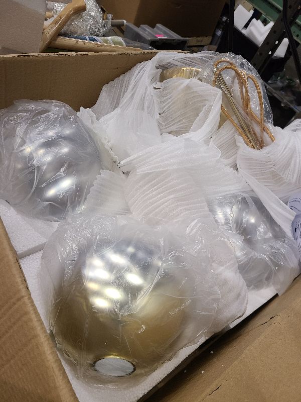 Photo 1 of A Million Modern 3-Globe Pendant Light with Gradient Gold Lamp Shade Glass Hanging Lights Fixtures for Living Room Dining Room Kitchen Island Farmhouse