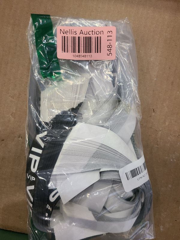 Photo 1 of 500 VIP Wristbands for Events | Party Wristbands for Events, Concerts, Night Club, Bottle Service | Black & White Waterproof Vinyl VIP Wrist Bands for Parties