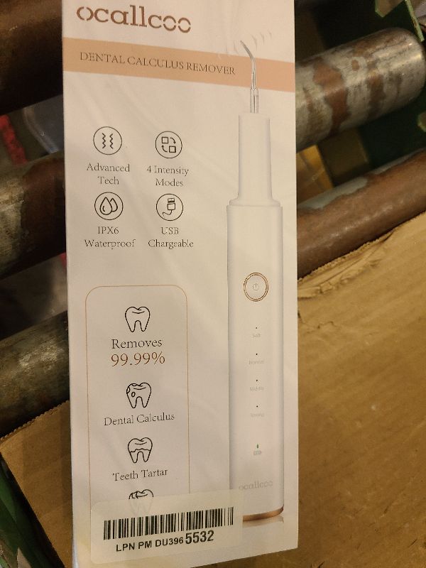 Photo 1 of 
Plaque Remover for Teeth, Electric Tooth Cleaner Tartar Remover for Teeth with LED Light,4 Modes Rechargeable Teeth Cleaning Kit with Dental Tools, 2 Replaceable Heads (White A)