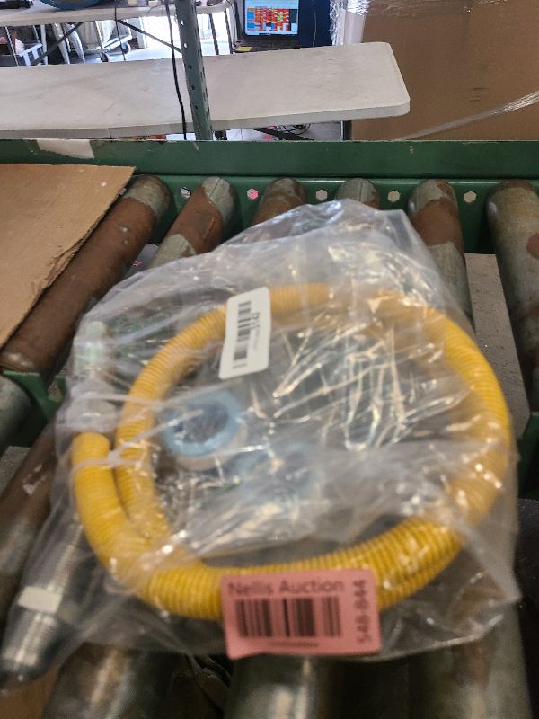 Photo 1 of 48" Gas Dryer Hose Kit,Stainless Steel Stove Gas Line with Connector 1/2" MIP 1/2"FIP 3/4"MIP Fitting,5/8" OD(1/2" ID) Gas Connector Kit for Stove,Gas Stove, Dryer,Water Heater-by MIFLUS