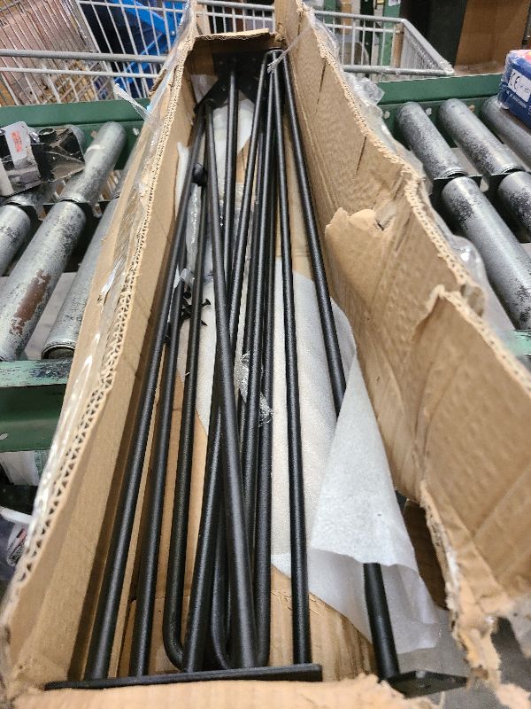 Photo 1 of 34Inch Hairpin Table Legs Black Set of 4 Desk Legs?900lbs Load Capacity ? Rodsfor Coffee Table, Night Stand Desk Bench?Desk(34in)