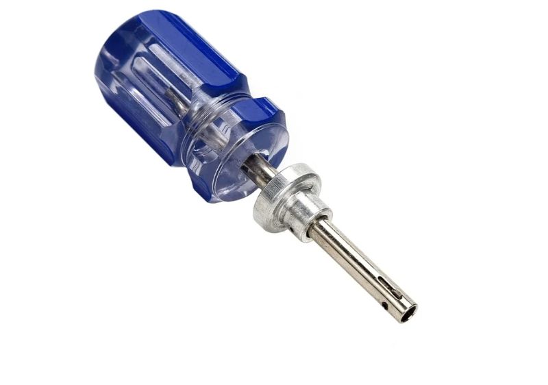 Photo 1 of 4 Inch CATV Cable Locking and Unlocking Terminator TV Tool Blue