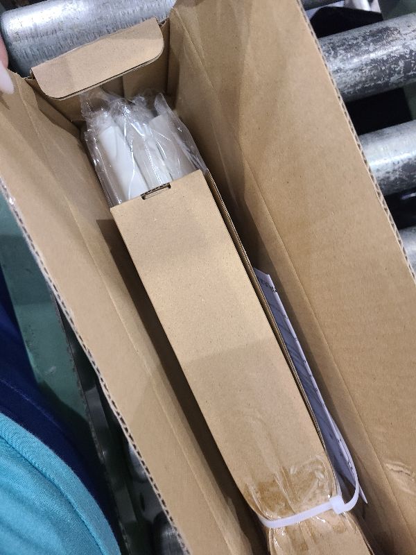 Photo 1 of 2 Pack White Curtain Rods 36 to 72 Inches(1.2-2.4 Feett),5/8 inch Splicing Drapery Rods,Small Curtain Rods Set,Size: 36''-72'',White