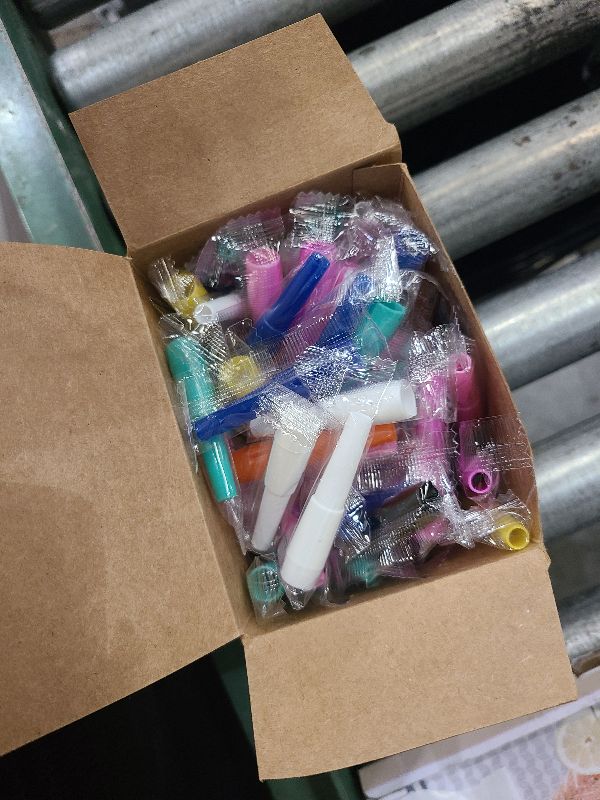 Photo 1 of 100pcs Hookah Tips Disposable Shisha Hookah Mouth Tips Individual Wrapped Mixed Colors Mouth Tips for Most Hookah Mouthpiece Handles Made of BPA-Free Plastic - No Burrs Gift Box