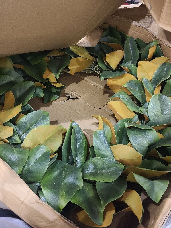 Photo 1 of 28" Magnolia Leaf Wreath