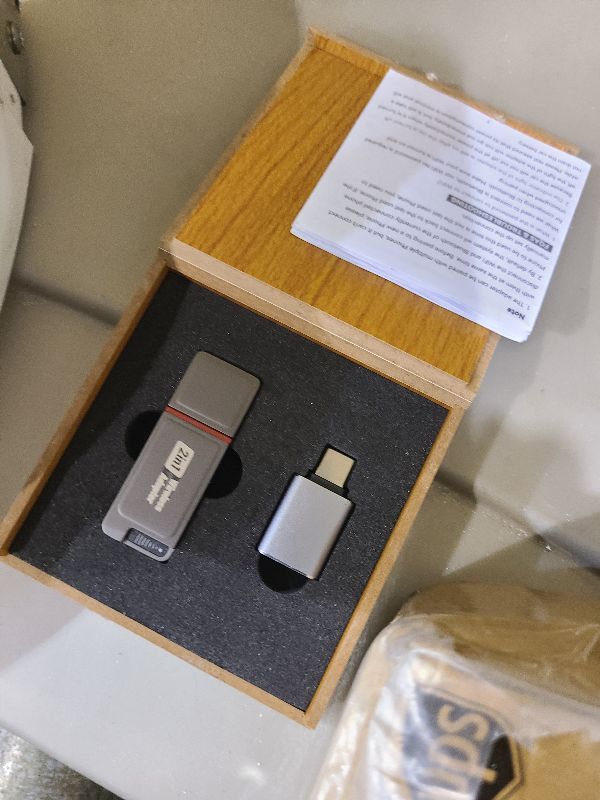 Photo 1 of 2-in-1 Wireless CarPlay Adapter Support Apple CarPlay & Android Auto, Mini Bluetooth USB A & USB C Dongle Convert Wired to Wireless Compatible with iPhone & Android