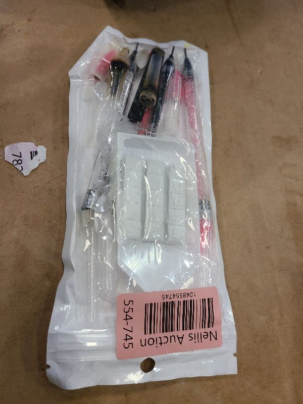 Photo 1 of 13 Pcs Rhinestone Picker Tool - 3 Pcs Dual-head Pens with 6 Wax Tips, 15 Pcs Clay, Precision Curved and Straight Tweezers Kit for Picking Up Nail Art Gems, Stones, Crystals, and Nail Charms